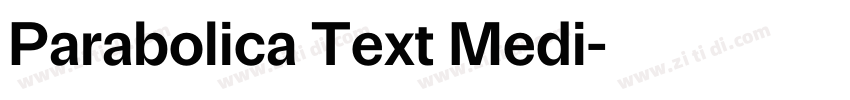 Parabolica Text Medi字体转换 Parabolica Text Medi字体转换